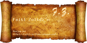 Feitl Zoltán névjegykártya